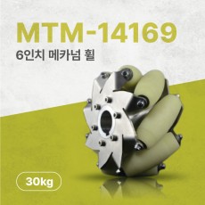 MTM-14169/152mm(6인치) 스테인리스+우레탄 메카넘휠/4개구성(엠티솔루션)